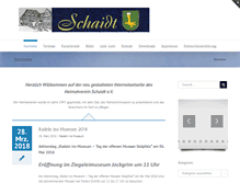 Tablet Screenshot of heimatverein.schaidt.de